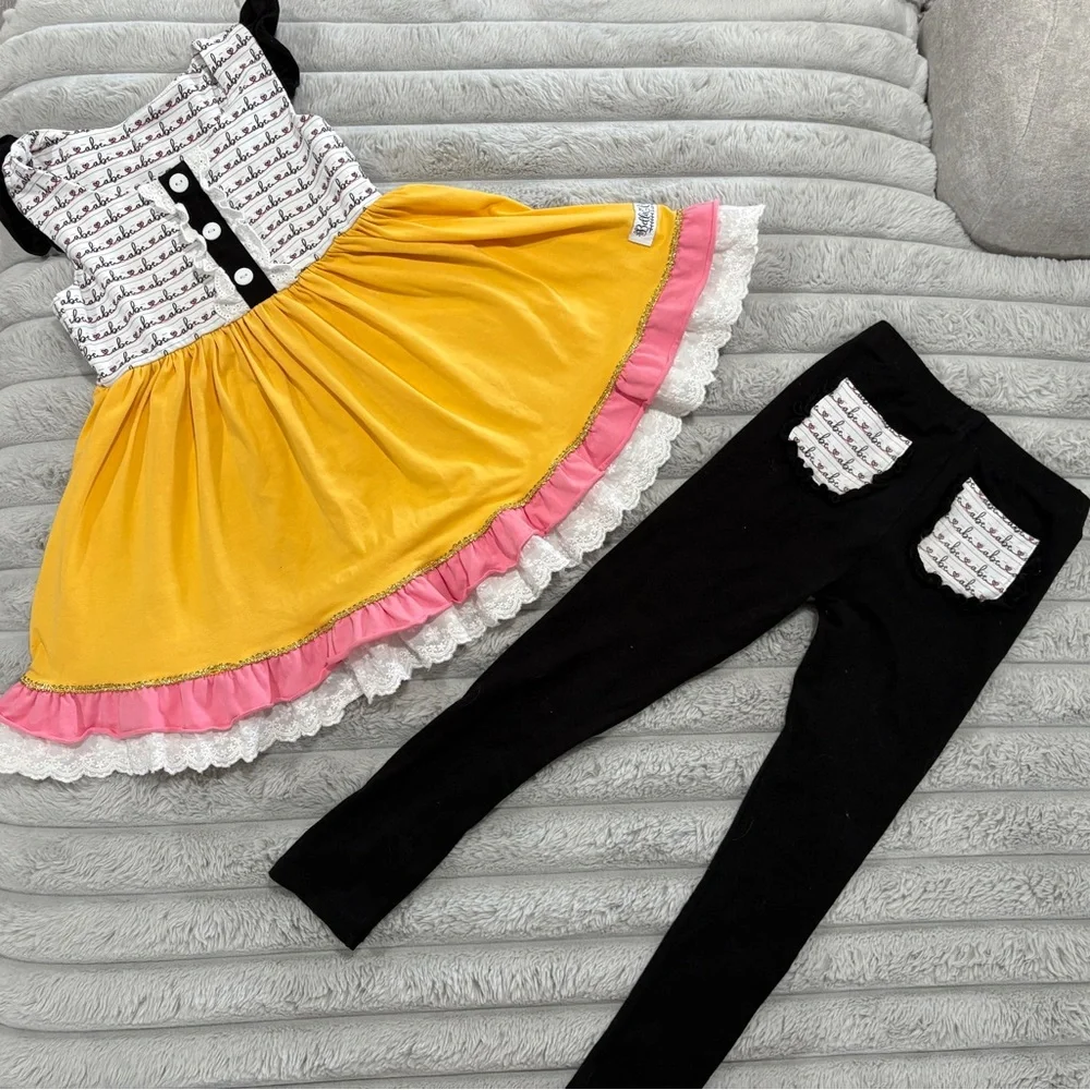 6T Bella & Omi abc pencil school dress - Picture 1 of 2